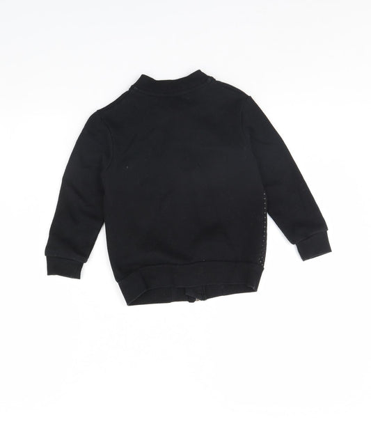 Minoti Girls Black Jacket Size 4 Years