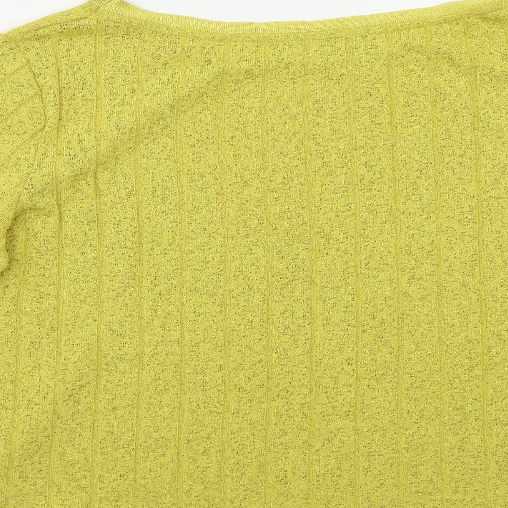 M&S Womens Yellow Pullover Jumper Size 12