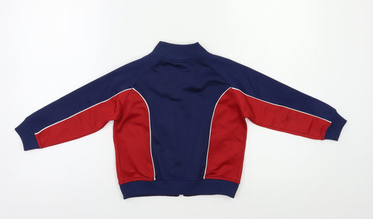 ENRG Boys Blue Colourblock Full Zip Sweatshirt Size 2-3 Years