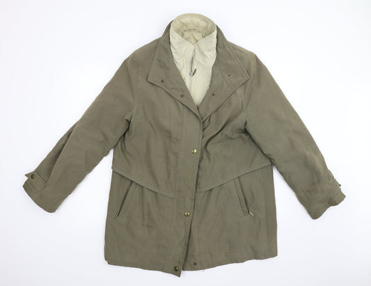 Goldix Mens Green Overcoat Coat Size 42