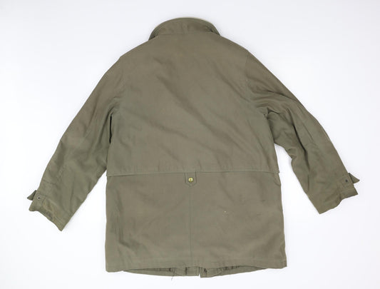 Goldix Mens Green Overcoat Coat Size 42