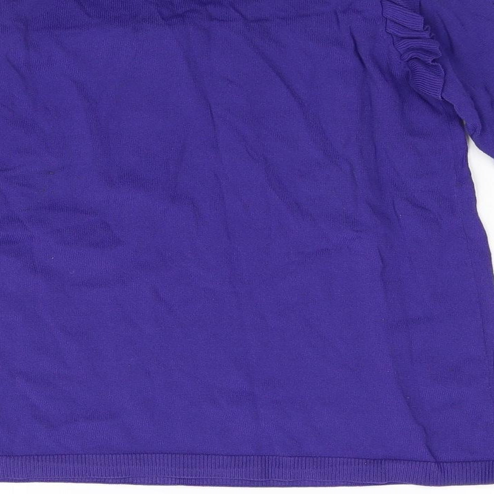 Red Herring Womens Purple Knit Pullover Jumper Size 8