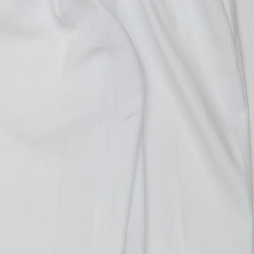 Emma Collection Womens White Capri Trousers Size 18 L23 in
