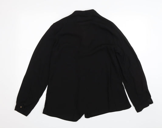 Dorothy Perkins Womens Black Basic Button-Up Size 14