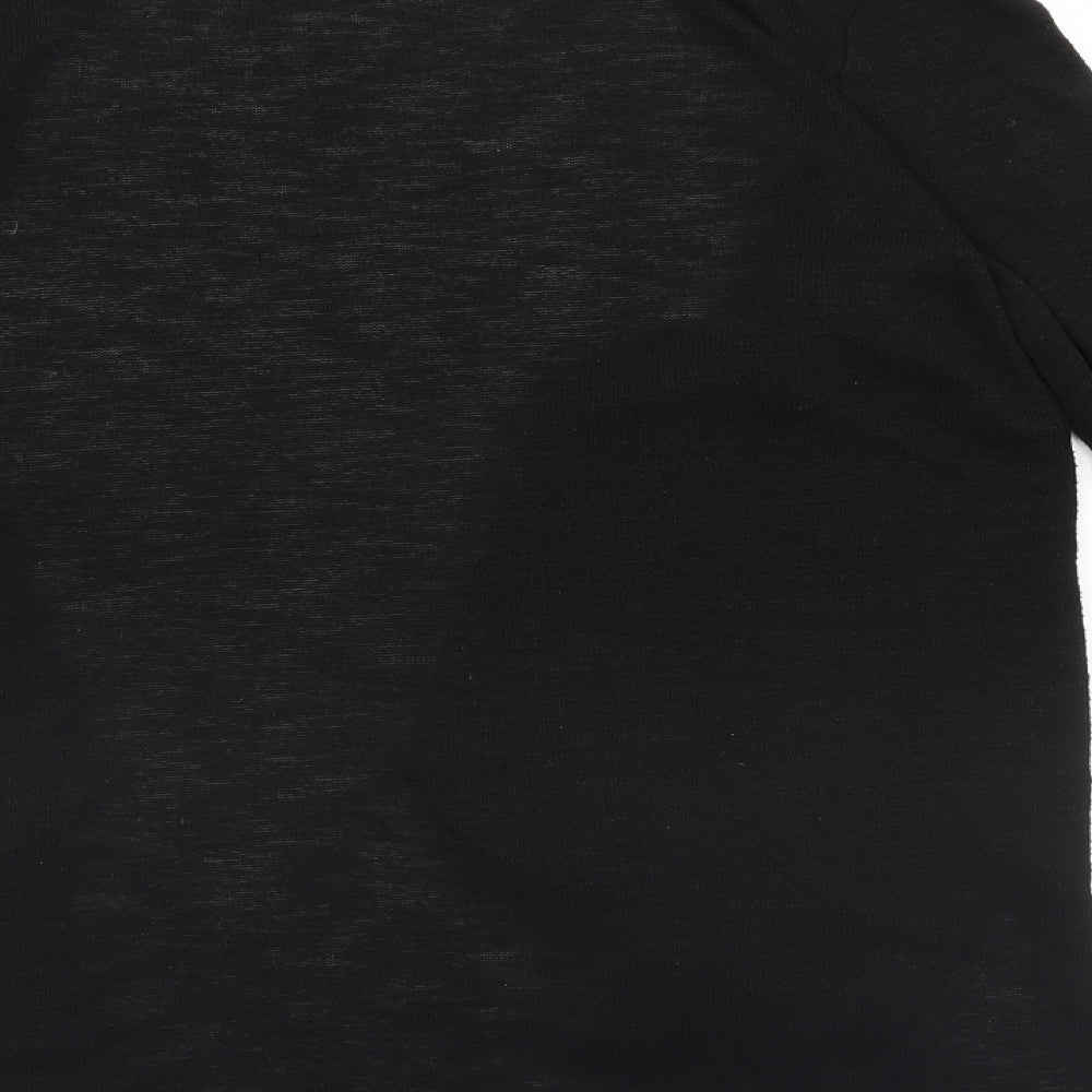 Divided Womens Black Pullover Jumper Size S