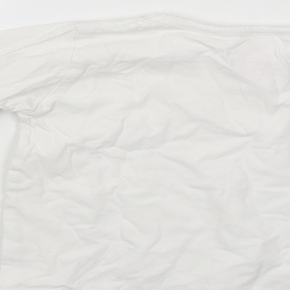 E-vie Angel Girls White Basic T-Shirt Size 3-4 Years