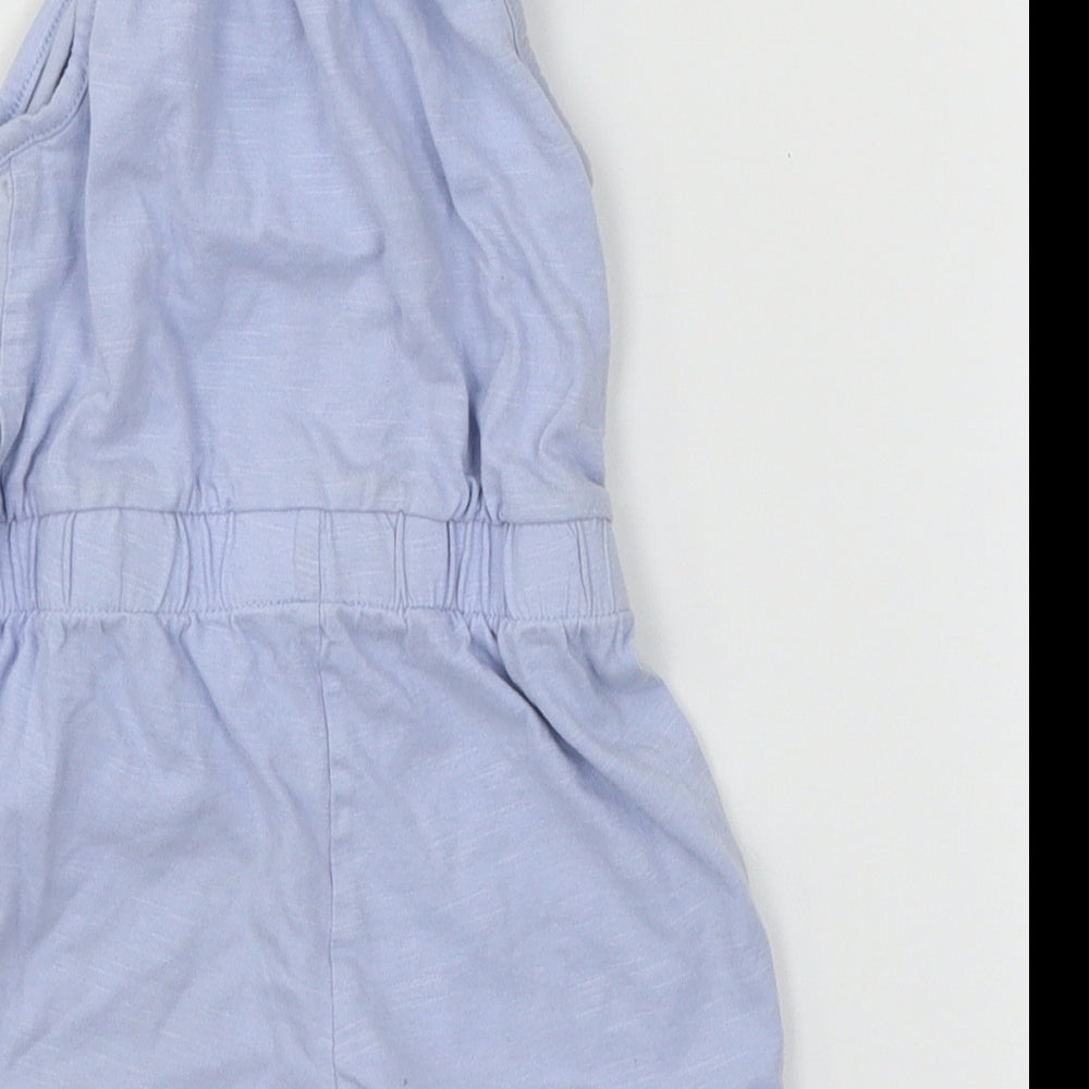 George Girls Blue Jersey Jumpsuit Outfit/Set Size 12-18 Months - Flamingo
