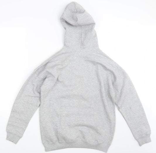New Look Mens Grey Pullover Hoodie Size S