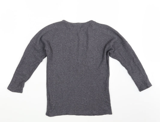 George Mens Grey Pullover Jumper Size S