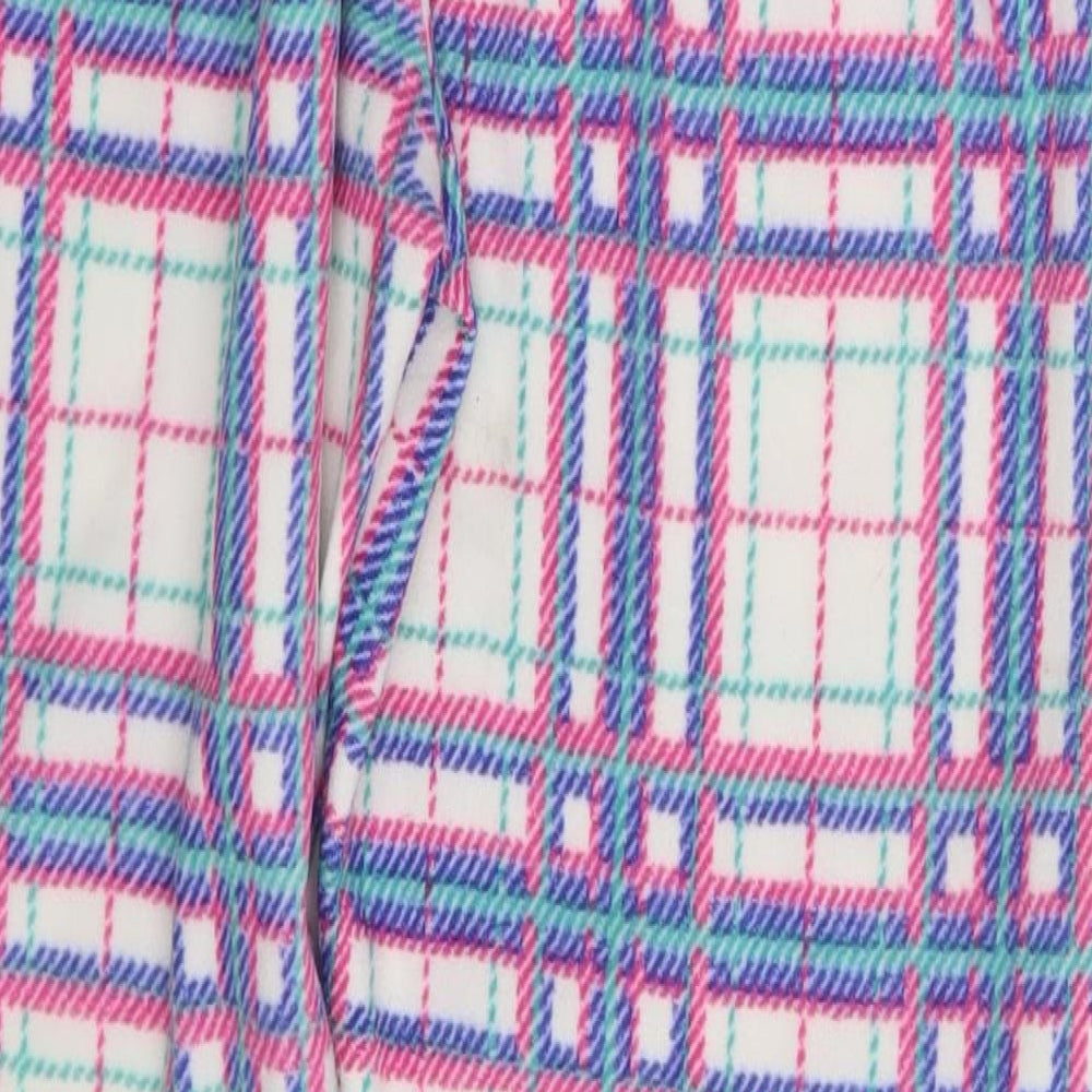 TU Womens Multicoloured Check Sweatpants Trousers Size 10 L27 in