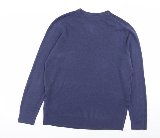 Debenhams Mens Blue Pullover Jumper Size L