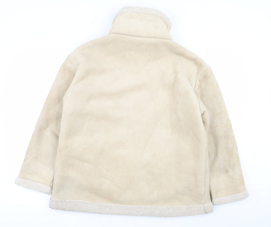 j.j wills Womens Beige Jacket Coat Size S