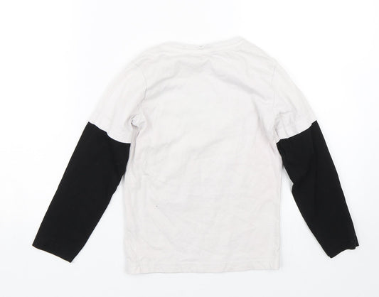 George Boys White Basic T-Shirt Size 6-7 Years - Gaming