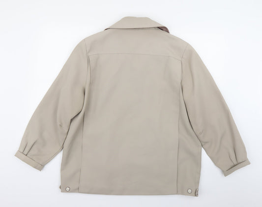Preworn Womens Beige Trench Coat Coat Size L