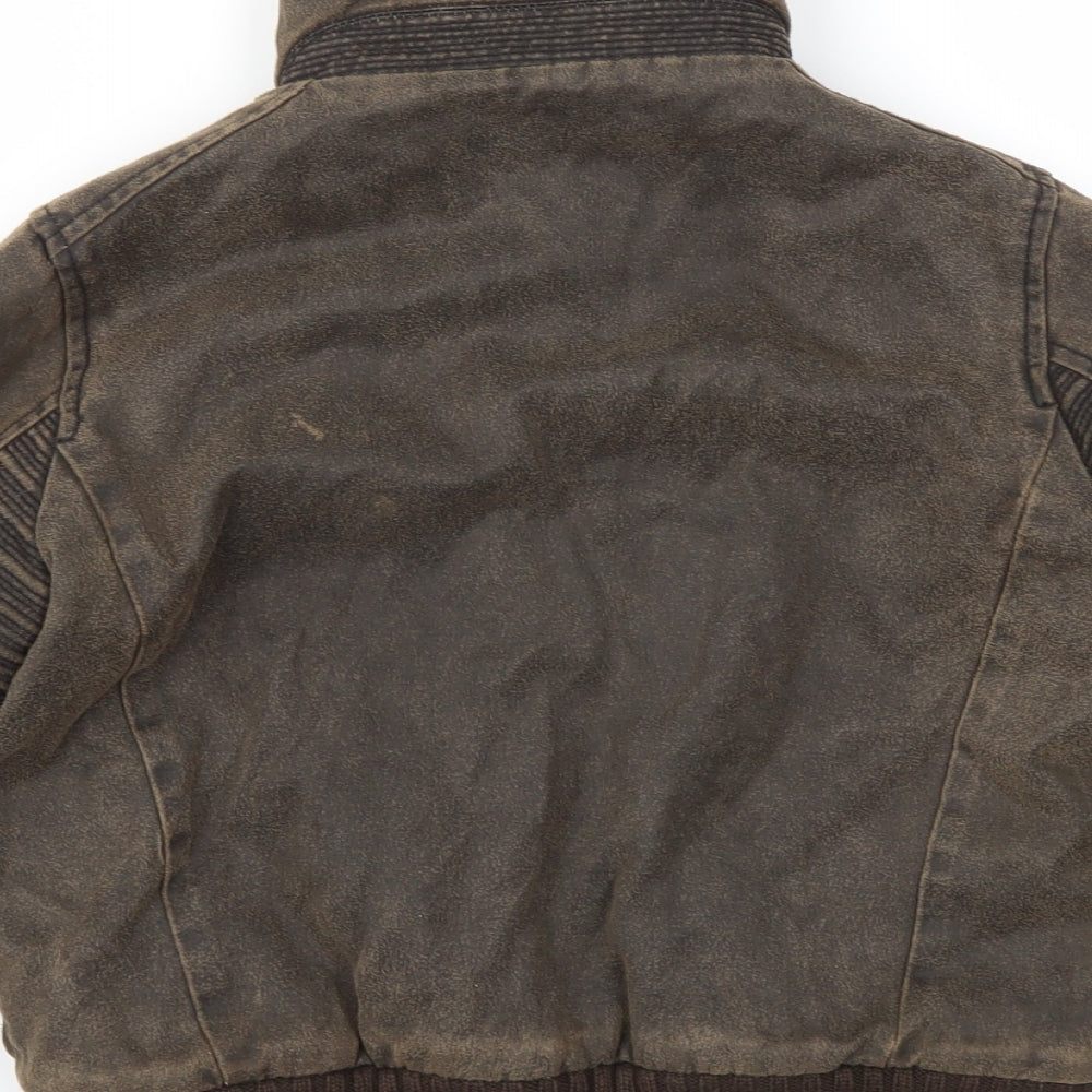 Debenhams Boys Brown Basic Coat Coat Size 9-10 Years