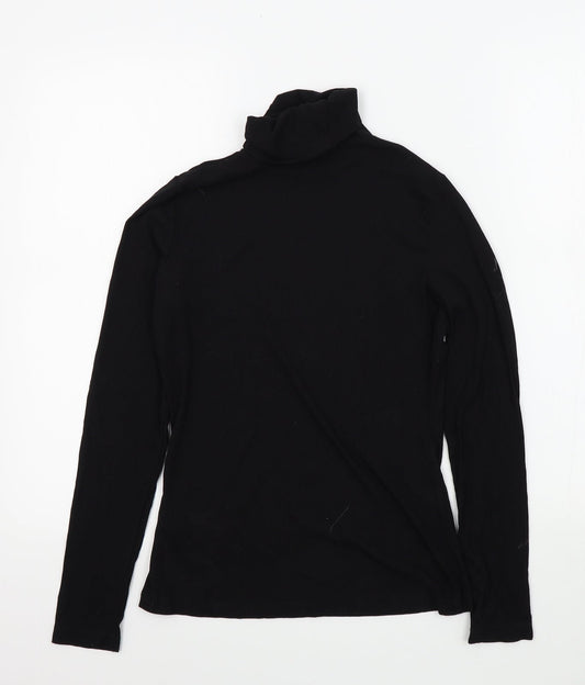 H&M Womens Black Colourblock Basic T-Shirt Size M