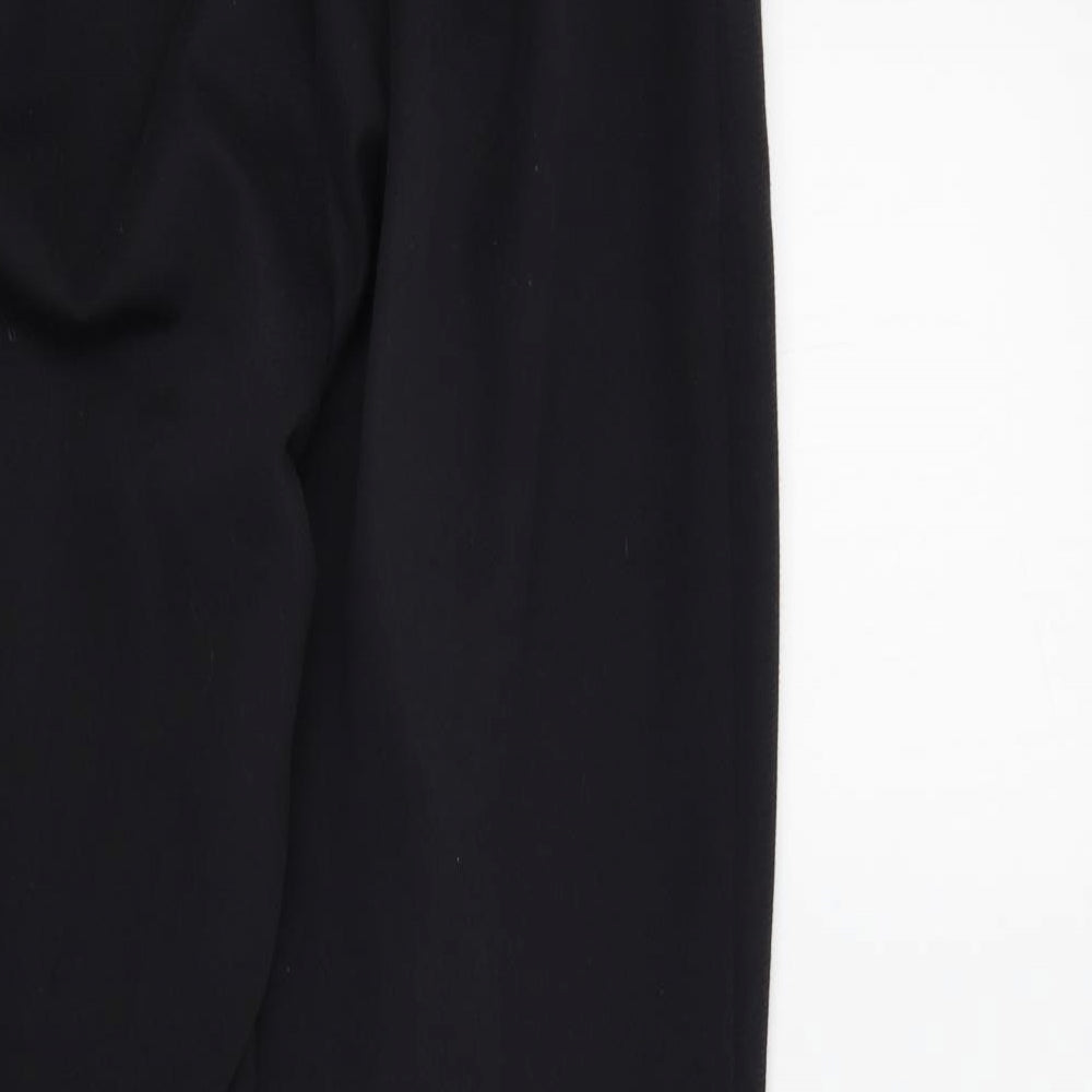 M&S Womens Black Trousers Size 14 L29 in