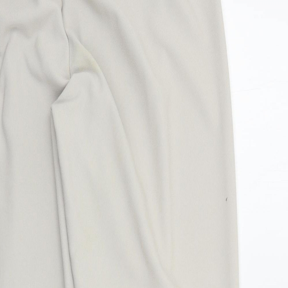 AFIBEL Womens Beige Trousers Size 14 L23 in