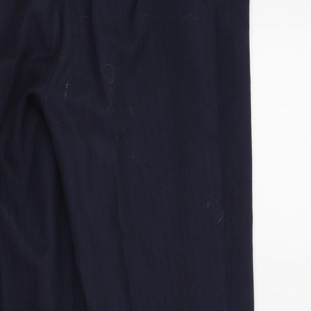 M&S Womens Blue Trousers Size 12 L26 in