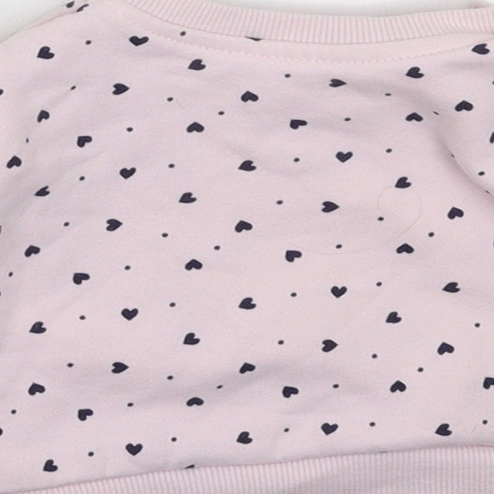 Primark Girls Pink Pullover Jumper Size 0-3 Months