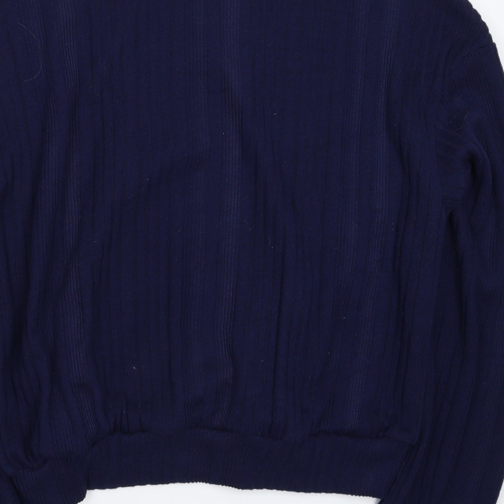 SheIn Womens Blue Knit Pullover Jumper Size L