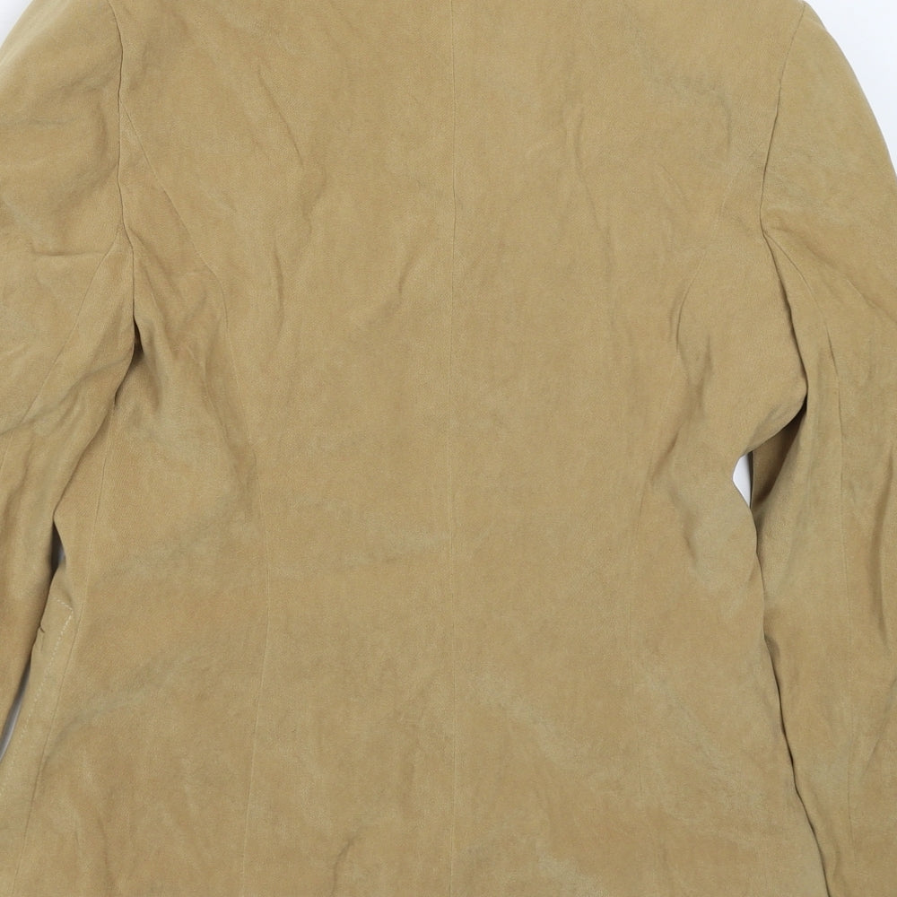 NL Collection Womens Beige Jacket Blazer Size 12