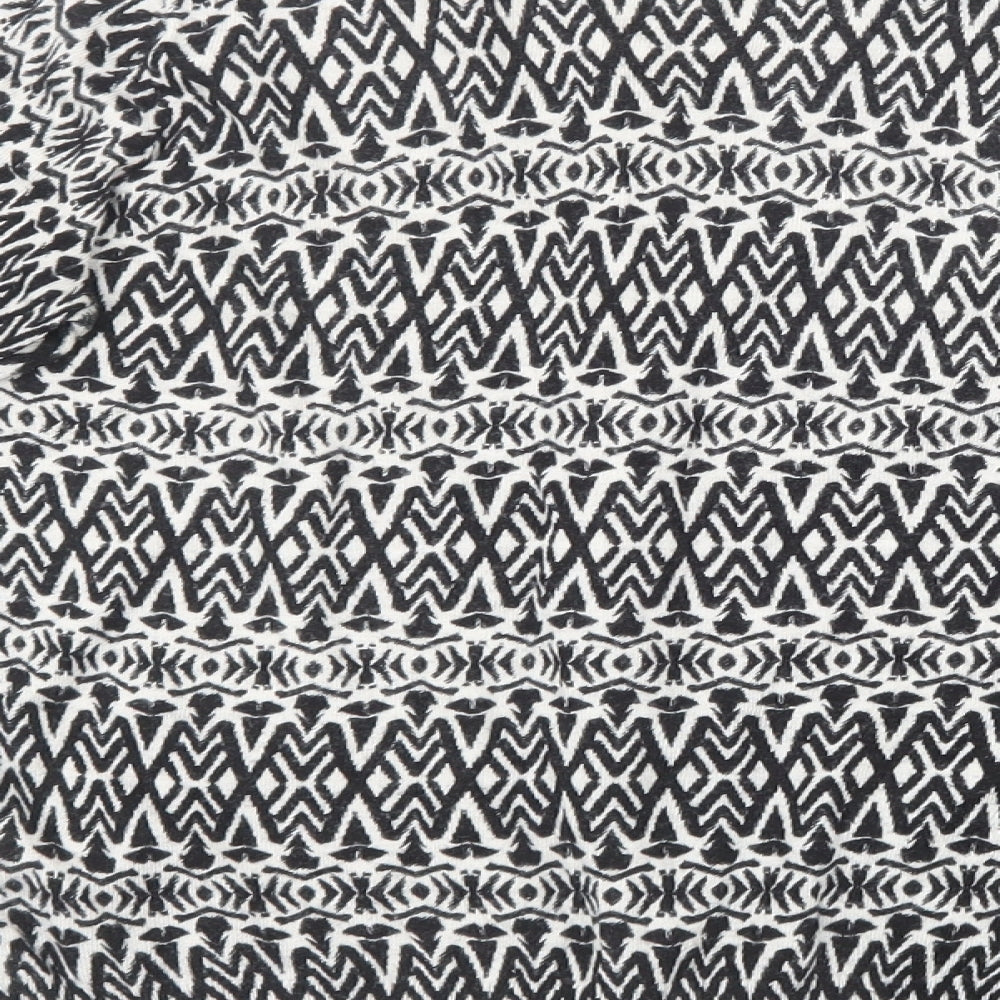 Marks and Spencer Womens Black Geometric Cardigan Jumper Size 8