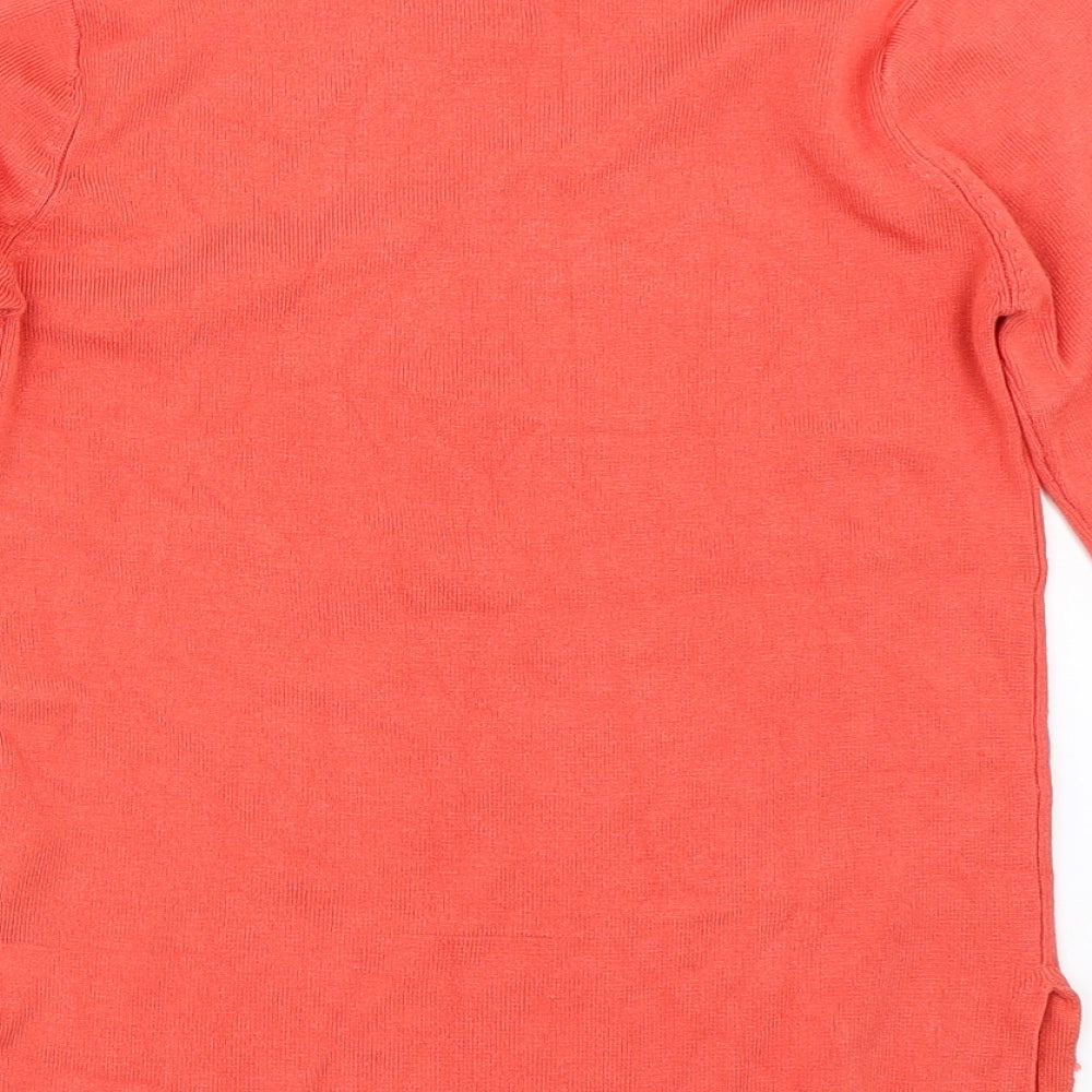 Peacocks Womens Orange Pullover Jumper Size 8