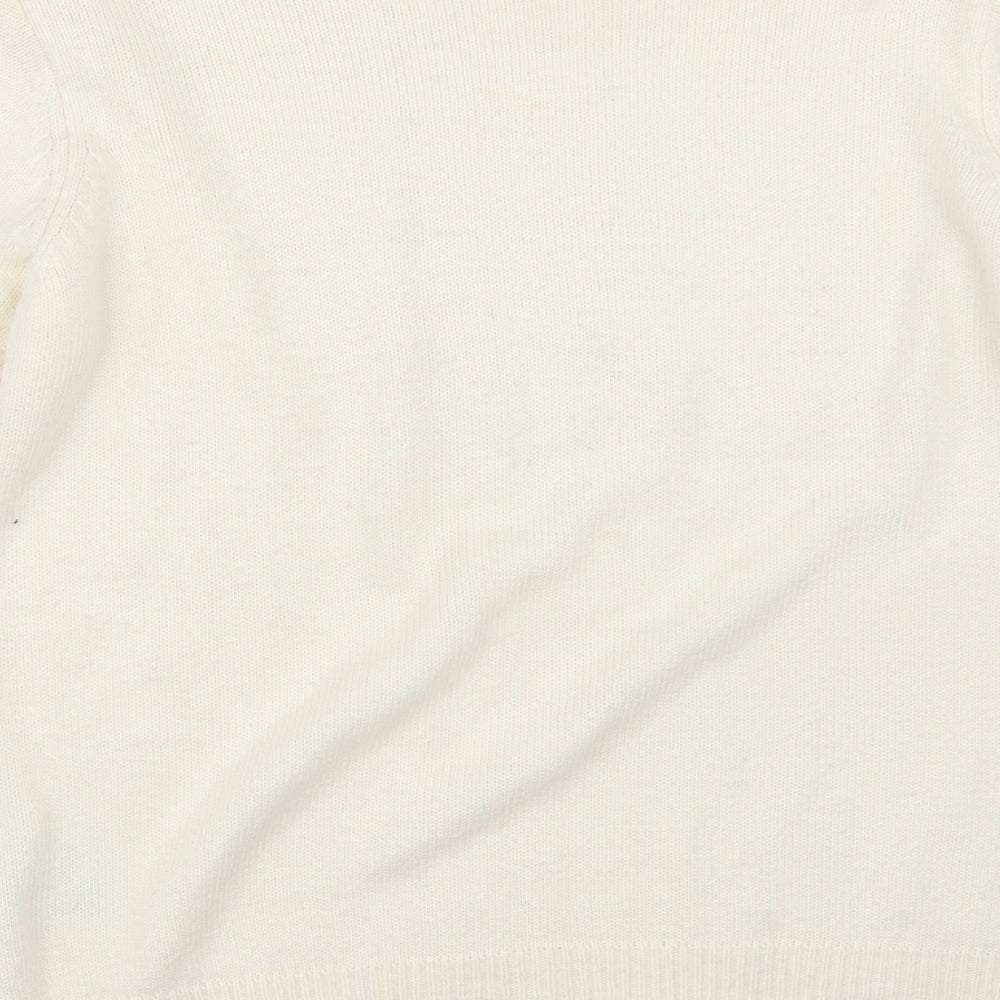 EWM Womens Ivory Pullover Jumper Size 10