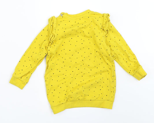 So Cute Girls Yellow Pullover Jumper Size 18-24 Months