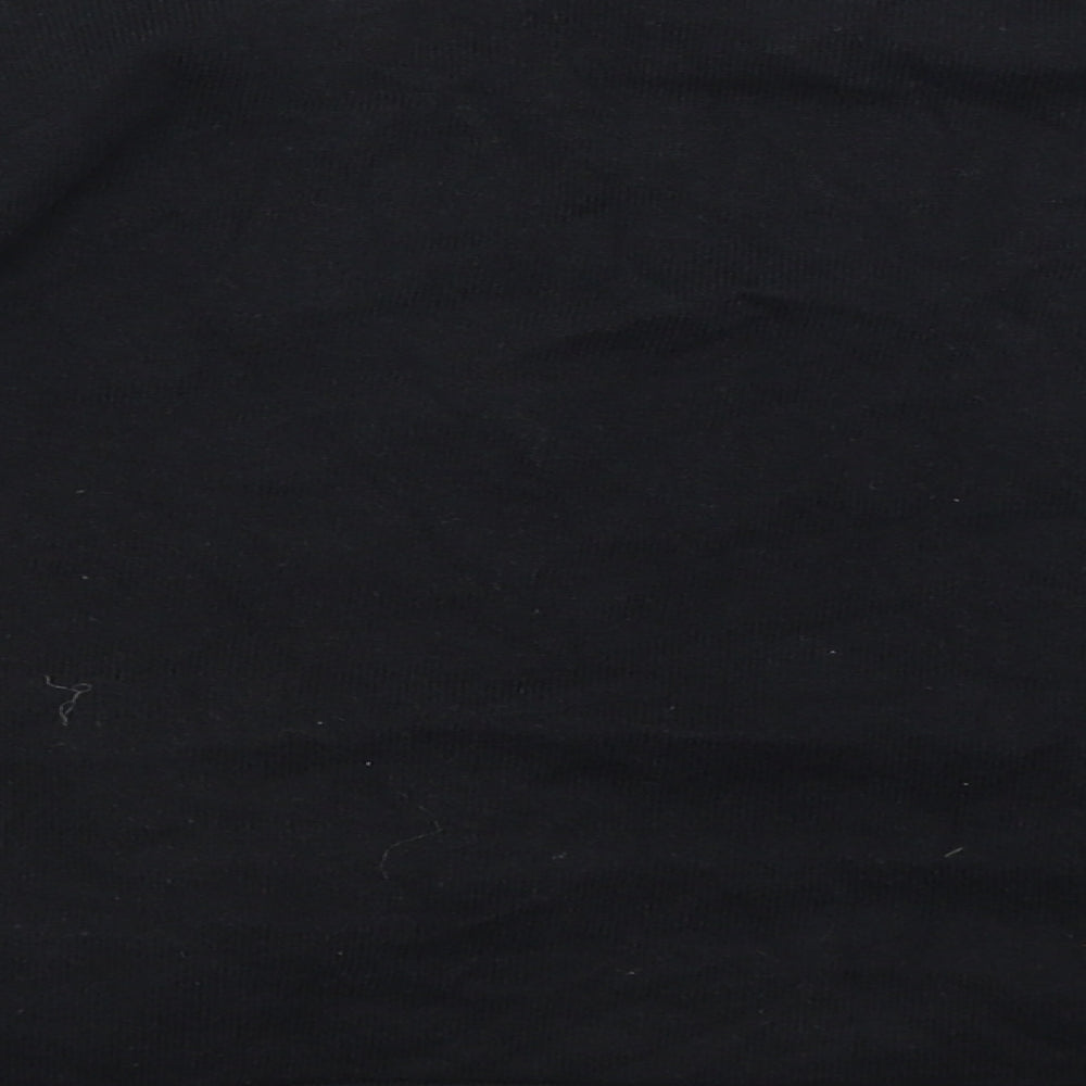 M&Co Womens Black Wrap Jumper Size M