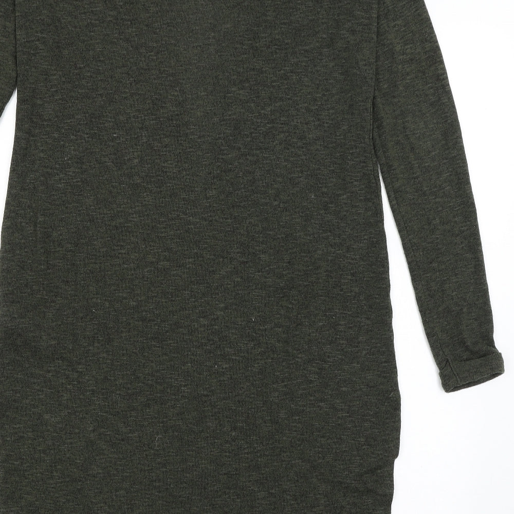 New Look Womens Green Wrap Jumper Size 12