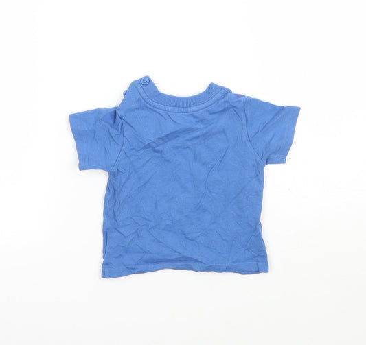 John Lewis Boys Blue Basic T-Shirt Size 3-6 Months