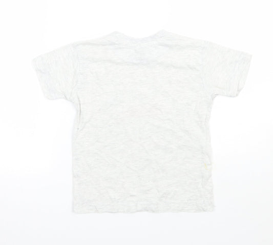 Preworn Boys Grey Basic T-Shirt Size 3-4 Years