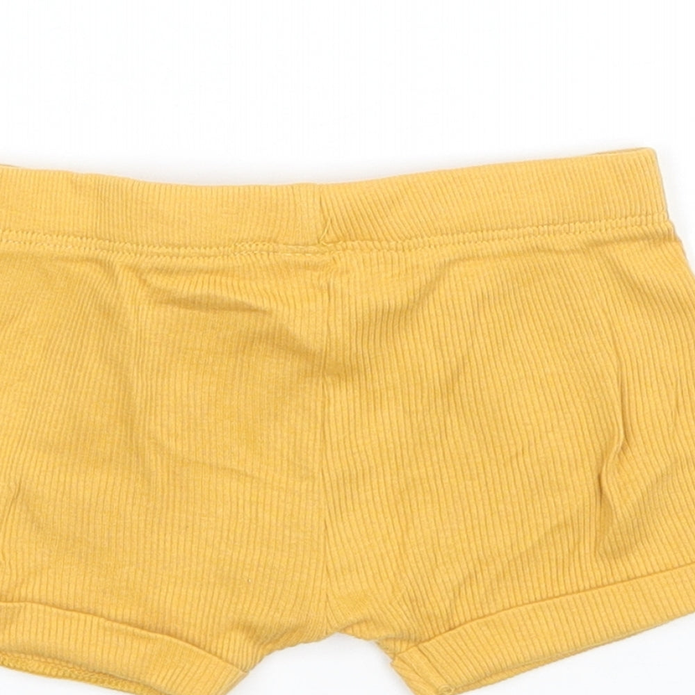 TU Girls Yellow Cropped Trousers Size Newborn