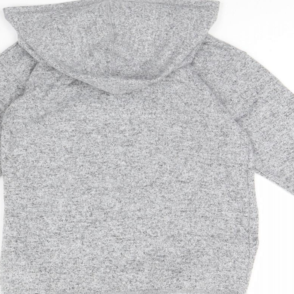 Blue Zoo Girls Grey Pullover Hoodie Size 4 Years - motorbike