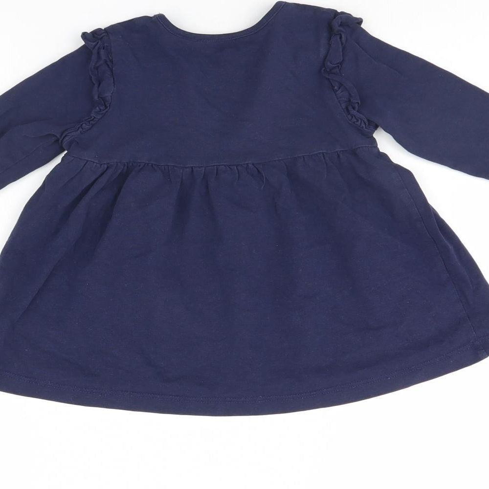 George Girls Blue Basic Blouse Size 18-24 Months