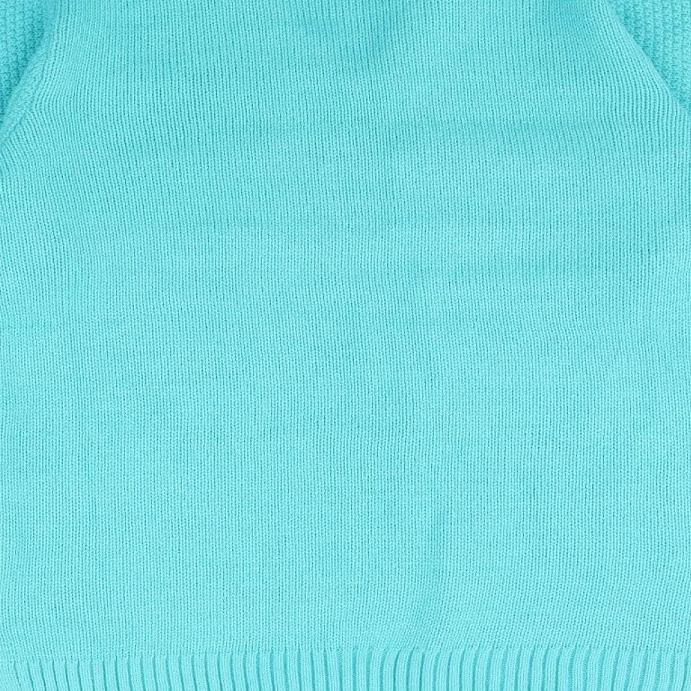 Isle Essentials Womens Blue Pullover Jumper Size M