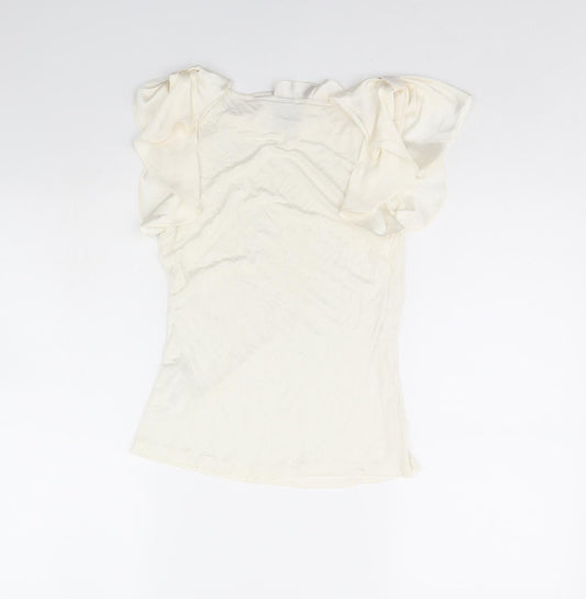 H&M Womens Ivory Cropped Tank Size XS