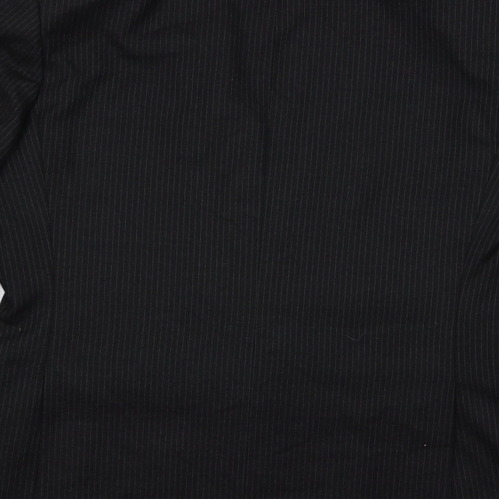 Canada Mens Grey Striped Jacket Suit Jacket - Pinstripe Jacket