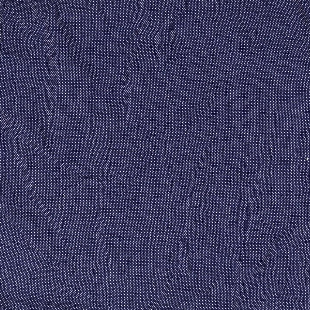 George Mens Blue Button-Up Size L