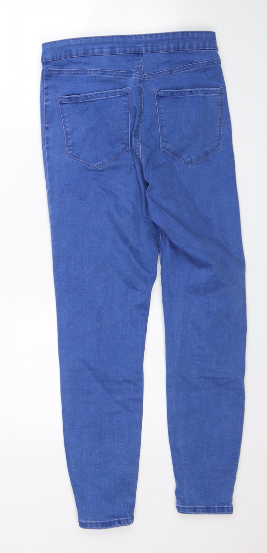 Denim CO. Womens Blue Skinny Jeans Size 12 L25 in