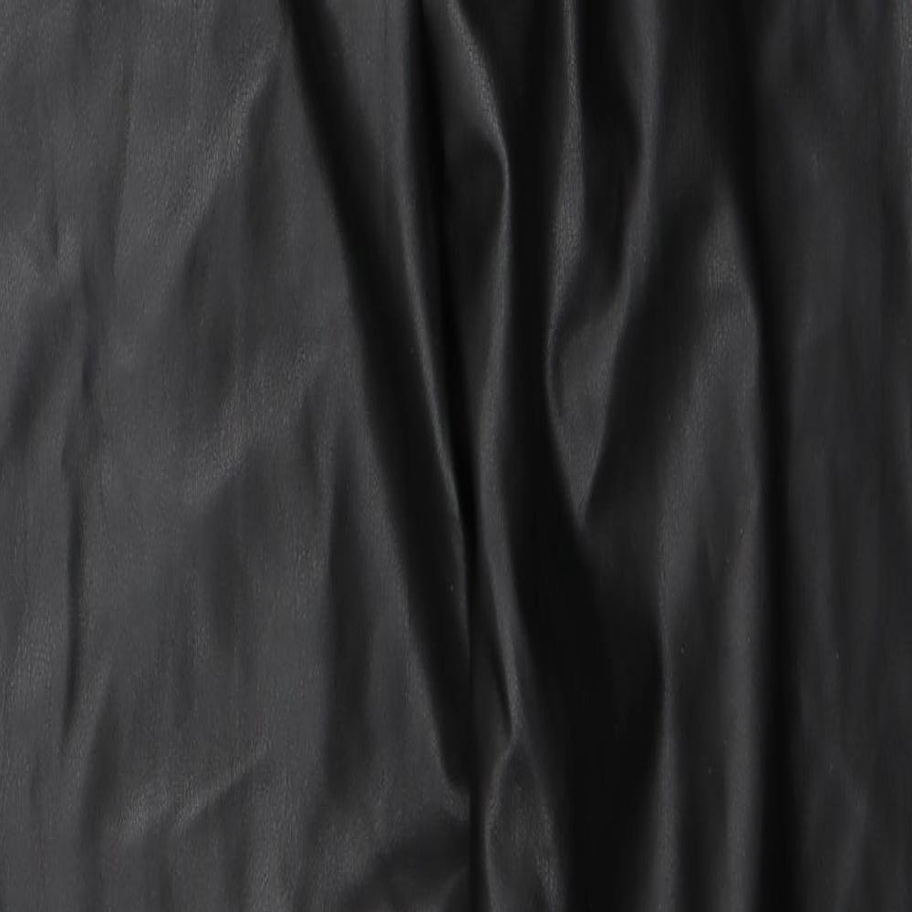 PRETTYLITTLETHING Womens Black Trousers Size 10 L32 in