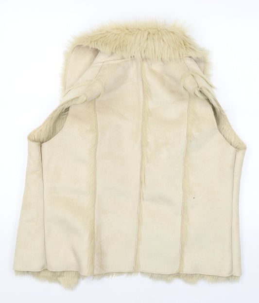 Purple Rain Womens Beige Jacket Size L