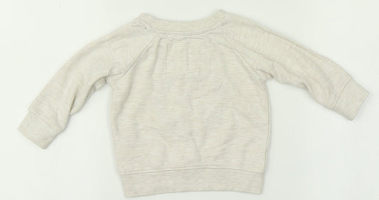 Primark Girls Beige Pullover Jumper Size 6-9 Months