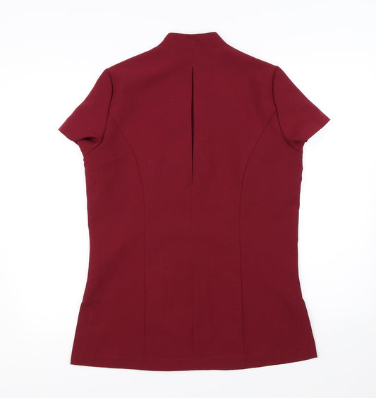 Premier Womens Red Basic Blouse Size 10