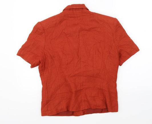 BHS Womens Orange Jacket Blazer Size 12