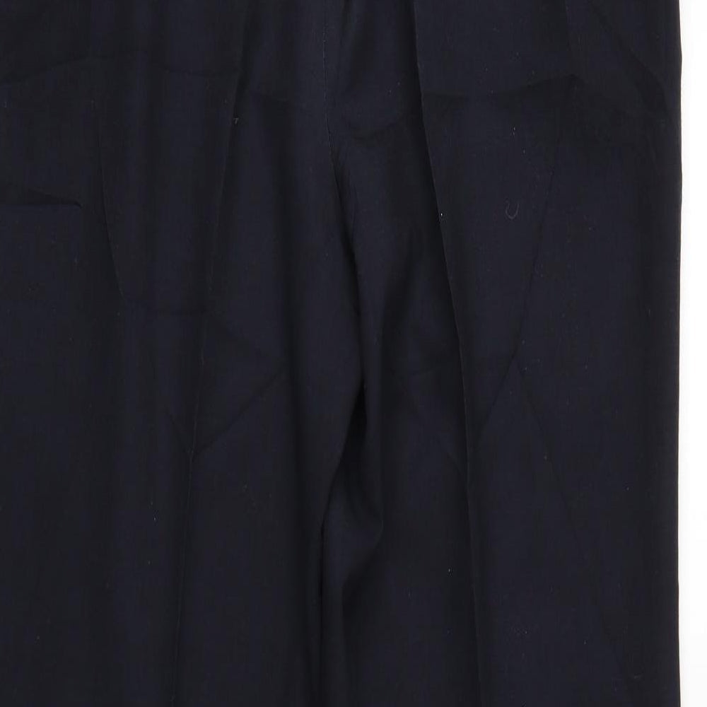 M&S Womens Blue Trousers Size 14 L32 in