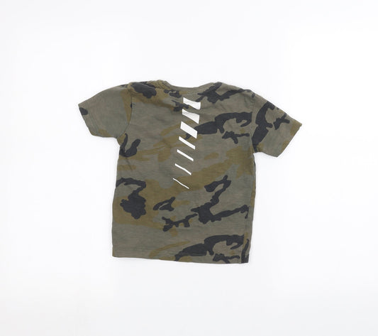 NEXT Boys Green Camouflage Basic T-Shirt Size 3 Years