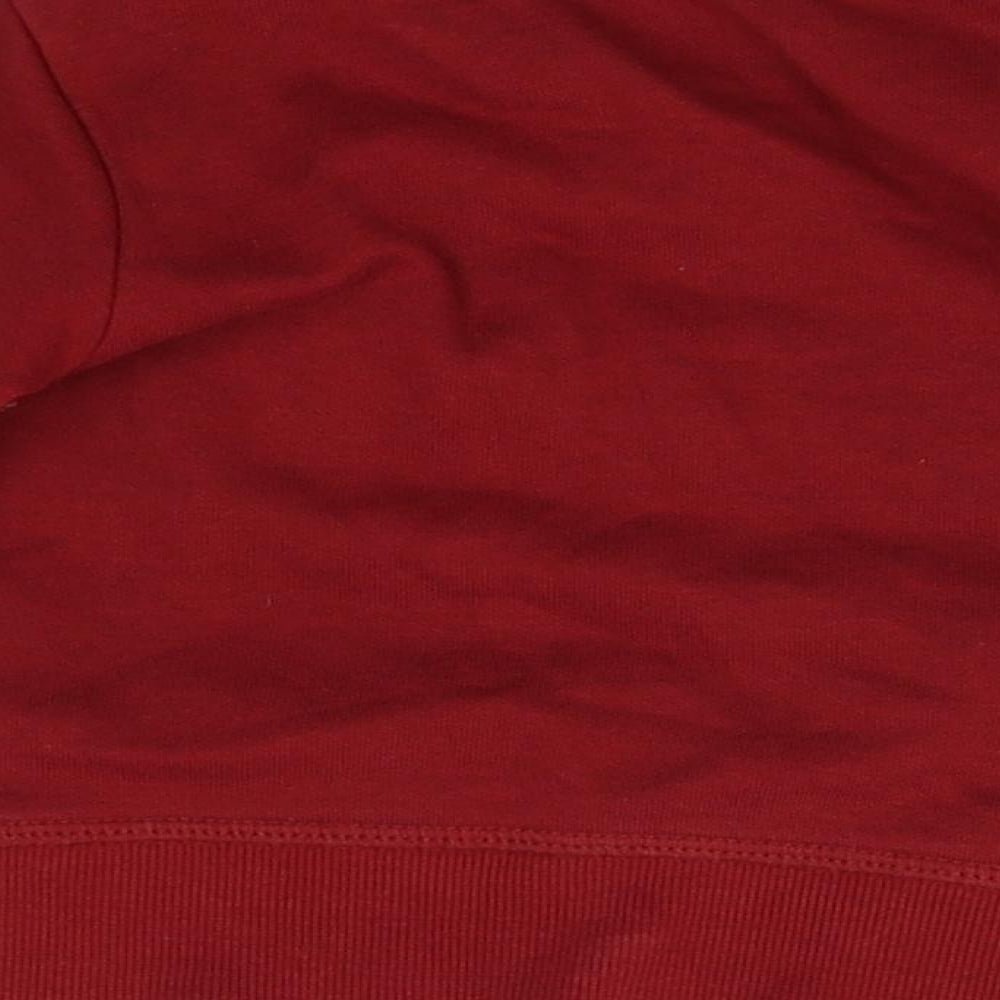 Brand and care label for H&M Baby Red jumper, size 6-9, Months